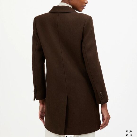 Madewell Blazer Coat in Insuluxe Fabric color Heather Cold Brew size 2 - Picture 5 of 16